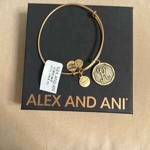 NWT Alex and Ani K initial bracelet